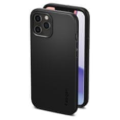 Spigen Ovitek za telefon Thin Fit, črn, iPhone 12/Pro