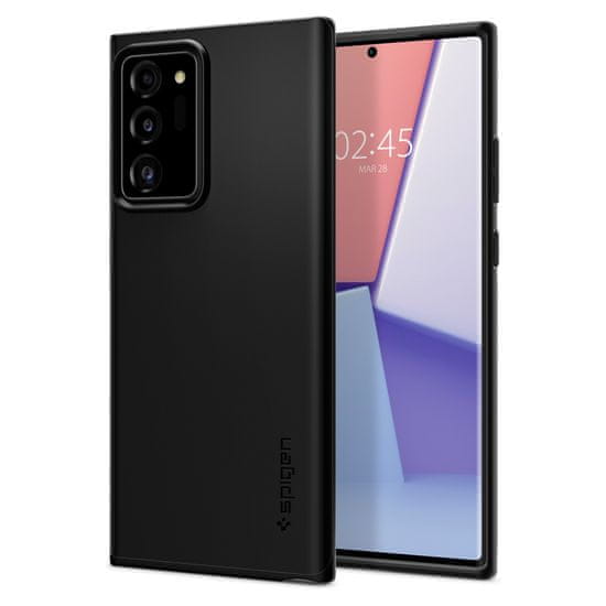 Spigen Ovitek za telefon, Thin Fit, črn, Galaxy Note20 Ultra