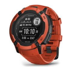 Garmin Instinct 2X Solar pametna ura, rdeča