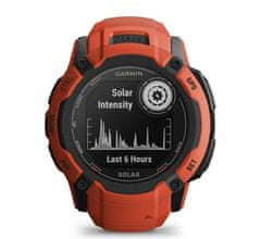 Garmin Instinct 2X Solar pametna ura, rdeča