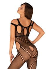 Obsessive Ženski bodystocking, črna, S/M/L