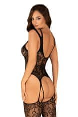 Obsessive Ženski bodystocking, črna, XL/XXL