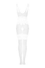 Obsessive Ženski bodystocking, bela, S/M/L