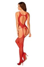 Obsessive Ženski bodystocking, rdeča, S/M/L