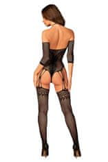 Obsessive Ženski bodystocking, črna, S/M/L