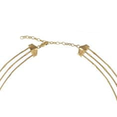Breil Očarljiva vijugasta pozlačena ogrlica TJ3095