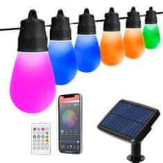 GARDEN OF EDEN Zunanji solarni RGBIC smart bluetooth 30 LED niz 13m