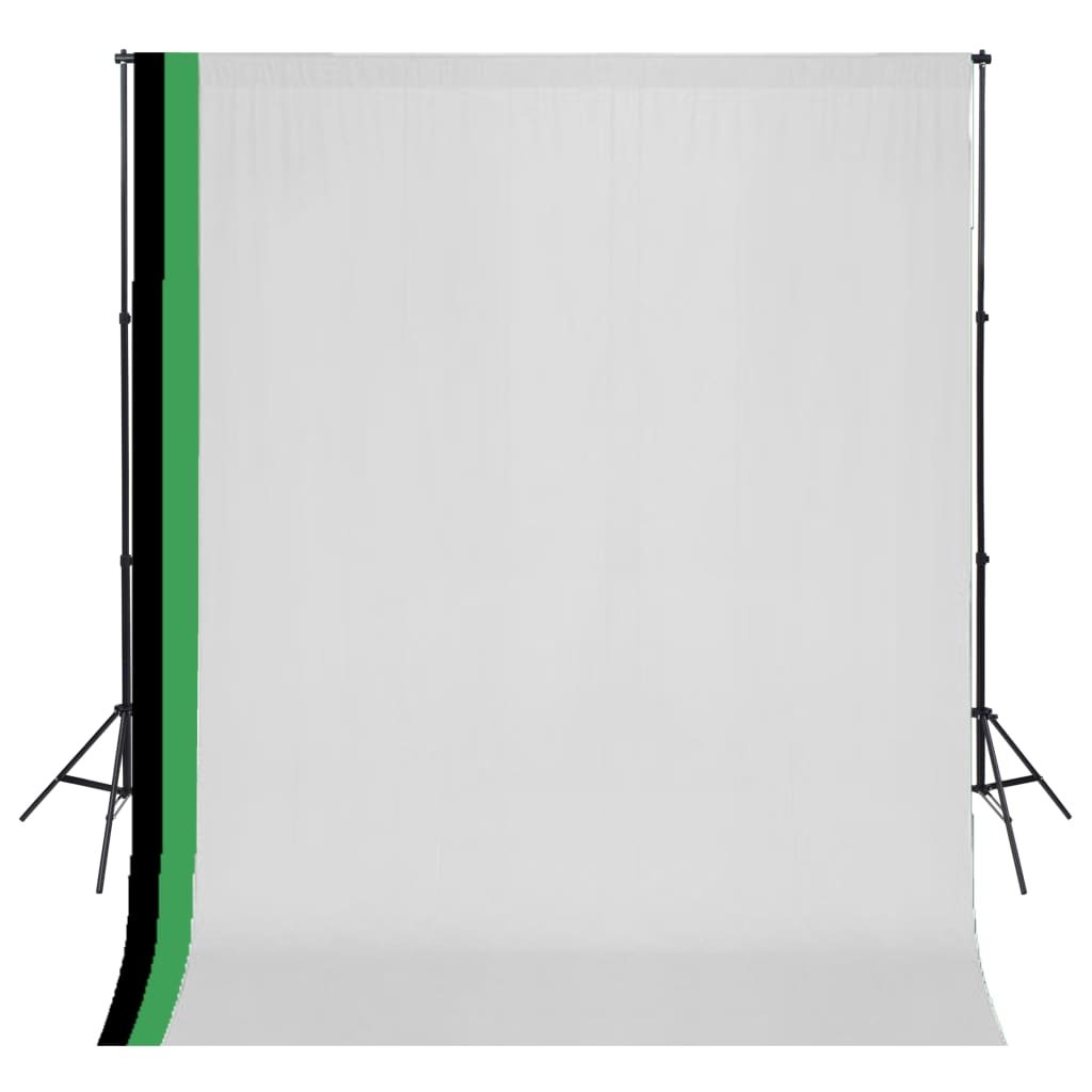 OMBAR Kit Studio Fotografico，2,6 X 3 M Supporto Per Sfondo Fotografico Da,  4 X