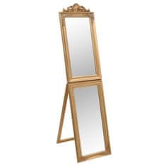Vidaxl Prostostoječe ogledalo zlato 50x200 cm