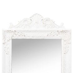 Vidaxl Prostostoječe ogledalo belo 45x180 cm