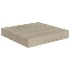 Vidaxl Stenska polica barva hrasta 23x23,5x3,8 cm MDF