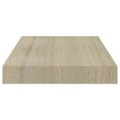 Vidaxl Stenske police 2 kosa barva hrasta 40x23x3,8 cm MDF