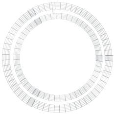 Vidaxl Gabionsko kurišče Ø 100 cm pocinkano železo