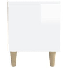 Vidaxl TV omarica visok sijaj bela 180x31,5x40 cm inženirski les