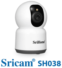 SRICAM SH038 WiFi notranja vrtljiva IP kamera, 4MP