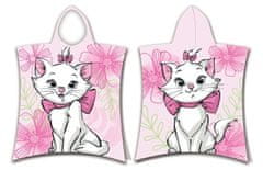 Jerry Fabrics Pončo Kitty Marie Pink flower Bombaž - frotir, 50/115 cm