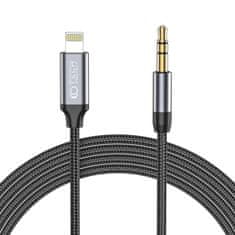 Tech-protect TECH-PROTECT ULTRABOOST LIGHTNING TO AUX MINI JACK 3.5MM KABEL 100CM ČRN