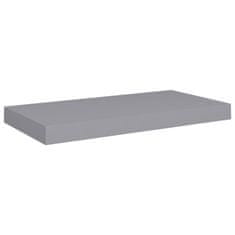 Vidaxl Stenska polica siva 50x23x3,8 cm MDF