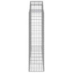 Vidaxl Obokane gabion košare 20kosi 200x50x160/180 cm pocinkano železo