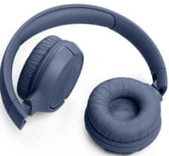 JBL Tune 520BT naglavne brezžične slušalke, Bluetooth 5.3, modre