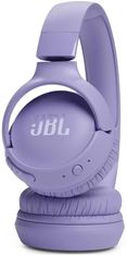 JBL Tune 520BT naglavne brezžične slušalke, Bluetooth 5.3, vijolična