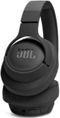 Tune 720BT naglavne brezžične slušalke, Bluetooth 5.3, črne