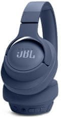 JBL Tune 720BT naglavne brezžične slušalke, Bluetooth 5.3, modre