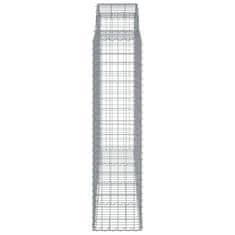 Vidaxl Obokane gabion košare 4 kosi 200x50x160/180 cm pocinkano železo