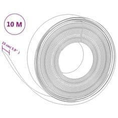 Vidaxl Vrtna obroba 4 kosa siva 10 m 15 cm polietilen