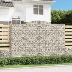 Vidaxl Obokane gabion košare 8 kosa 300x50x200/220cm pocinkano železo