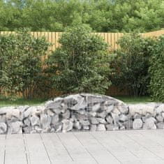 Vidaxl Obokane gabion košare 10 kosi 300x50x40/60 cm pocinkano železo