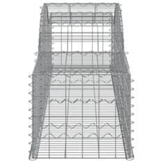 Vidaxl Obokane gabion košare 30 kosi 300x50x40/60 cm pocinkano železo