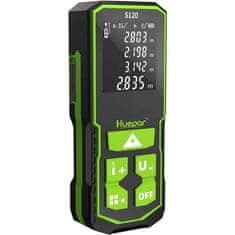 Huepar PRO Aku. digitalni merilec razdalje 120M HD LCD USB