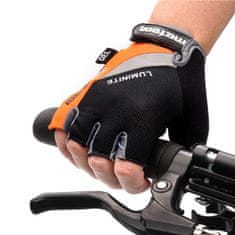 Gel GX35 kolesarske rokavice, črno-oranžne, M