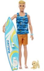 Mattel Barbie Ken z dodatki - surfer (HPT50)