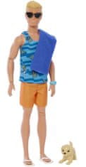 Mattel Barbie Ken z dodatki - surfer (HPT50)