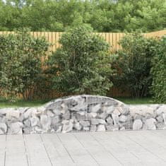 Vidaxl Obokane gabion košare 4 kosi 300x30x40/60 cm pocinkano železo