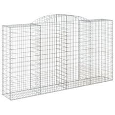 shumee Obokane gabion košare 6 kosov 300x50x160/180cm pocinkano železo