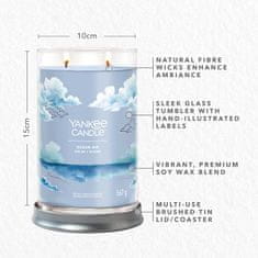 Yankee Candle Dišeča sveča Signature Tumbler in glass large Ocean Air 567g