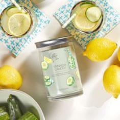 Yankee Candle Dišeča sveča Signature Tumbler v steklu velik Cucumber Mint Cooler 567g