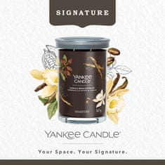 Yankee Candle Dišeča sveča Signature Tumbler v steklu velika Vanilla Bean Espresso 567g