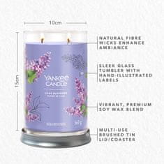 Yankee Candle Dišeča sveča Signature Tumbler in glass large Lilac Blossoms 567g