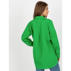 Factoryprice Ženska srajca brez gumbov z oversize vezenino ZUZANA zelena TO-KS-7004.95_398265 M