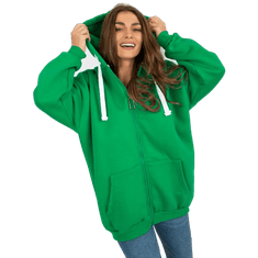 Ex moda Ženska bluza z zadrgo oversize NADEZDA zelena EM-BL-751.70_397924 Univerzalni