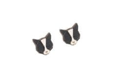 BeWooden ženske leseni uhani Black Cat Earrings univerzalna