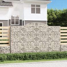 shumee vidaXL Obokane gabion košare 6 kosov 300x50x180/200cm pocinkano železo