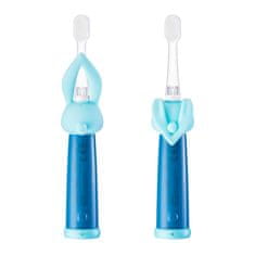 Vitammy Bunny Sonična zobna ščetka za otroke z LED lučko in nanovlakni, 0-3 leta, modra