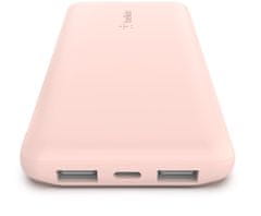 Belkin prenosna baterija, 10000 mAh, roza (BPB011btRG)