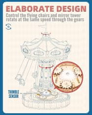 Robotime Rokr Luminous 3D lesena škatla za igrače: verižni vrtiljak 289 kosov