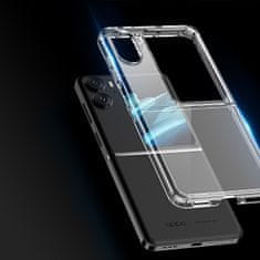 slomart dux ducis clin oppo find n2 flip armoured case back cover transparent